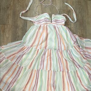 American Eagle Colorful Striped Maxi Dress